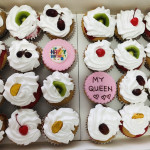 24 pcs cupcakes with fruits