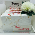 Square Splatter Cakes (Whipping Cream)