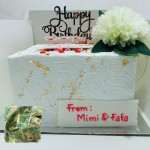 Surprise Money-Box Cake (Whipping Cream)