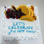 Square Cake with fruits