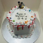 Hexagon Boys Themed Cake(Whipping Cream)