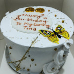 Round Splatter Cakes (Whipping Cream)