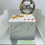 Square Splatter Cakes (Whipping Cream)