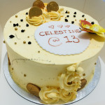 Round Splatter Cakes (Whipping Cream)