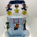 Hexagon Boys Themed Cake(Whipping Cream)