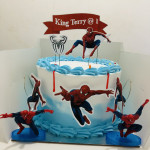 Boys themed cake with toys