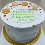 Round Splatter Cakes (Whipping Cream)