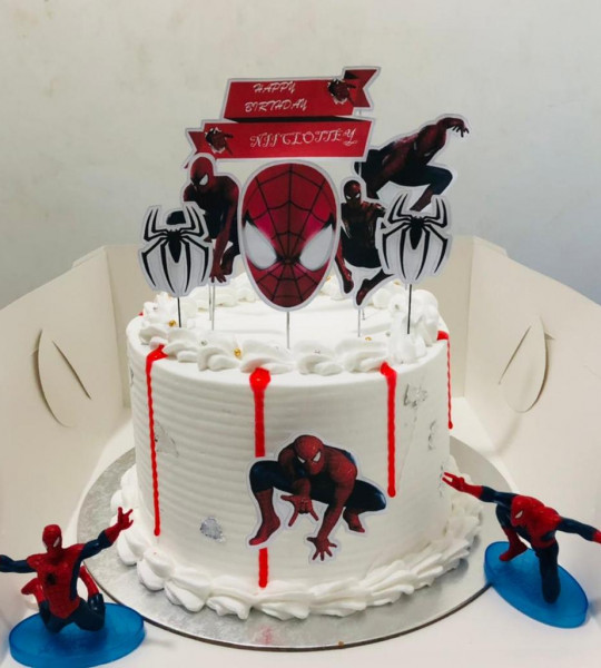 Boys themed cake with toys